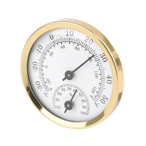 Termometer Hygrometer, Analog Display, Väggmonterad Design,1st