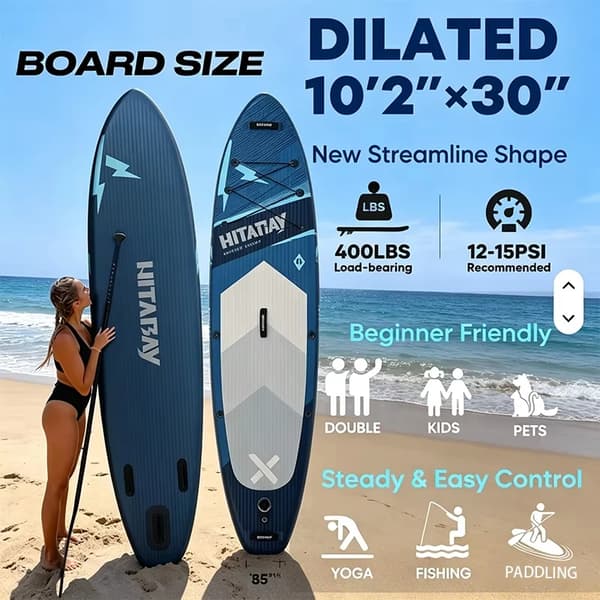 Stand Up Paddle Board, Holdbart Materiale, Anti-Skrid Design,5021490