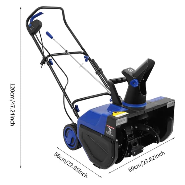 Elektrisk Snöslunga, Ergonomisk Design, Kraftfull Prestanda,Elektrisk, svart