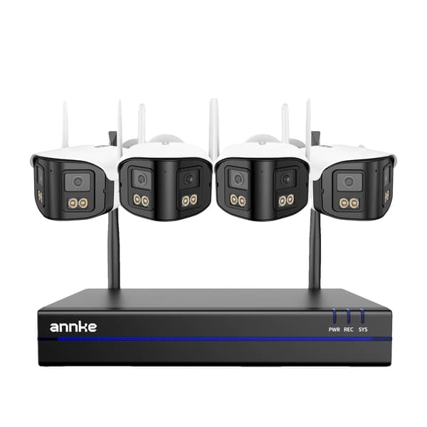Säkerhetskamera, Tvåvägsljud, 4MP Upplösning,Ingen-a, 16CH 4Pcs Kamera