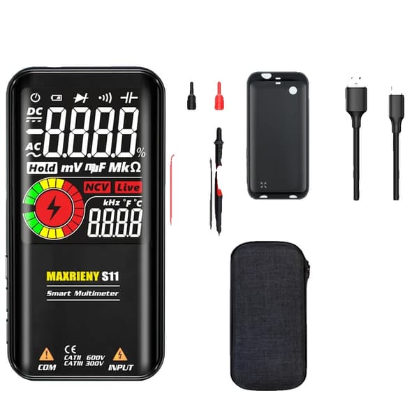 Digital multimeter, äkta RMS, USB-uppladdningsbar,S11