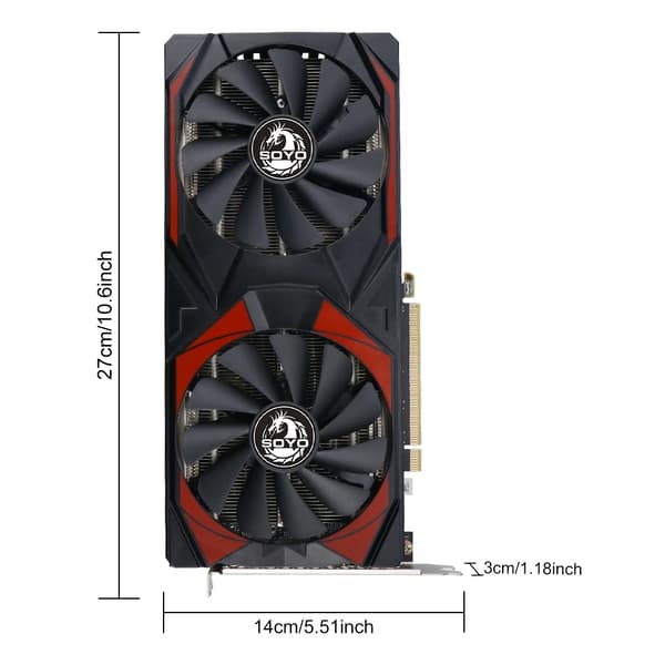 Grafikkort, GDDR6 Hukommelse, 256 Bit Hukommelsesinterface,RX 5700 8G