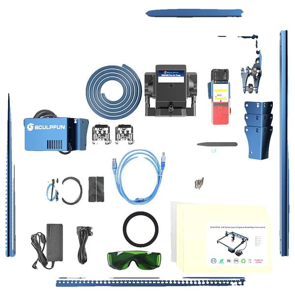 Lasergraver, 5W Effekt, Automatisk Luftassistance,SCULPFUN S30