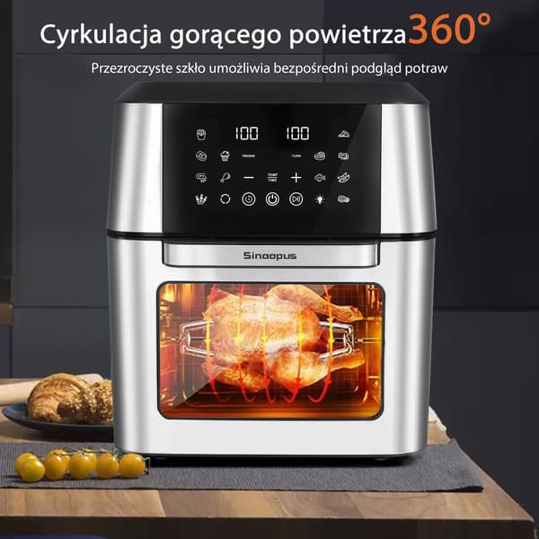 Luftfritös, 13L kapacitet, intelligent pekskärmskontroll,1800W, EU