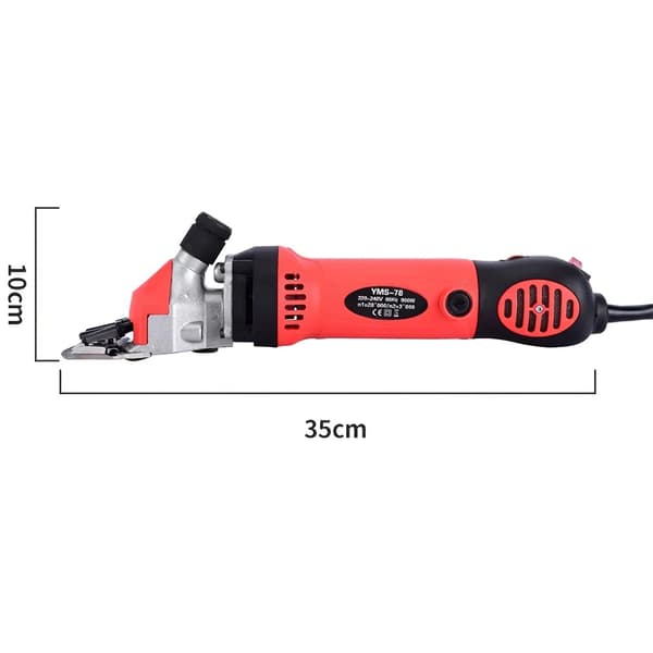 Elektrisk Fåreklipper, 900W Motor, 6 Hastighedsindstillinger,Rød/Sort
