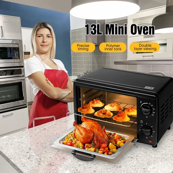Luftfritösugn, Multifunktionell, Justerbar Temperatur,13 L