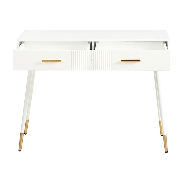 Dressing Table, Moderne Stil, 2 Opbevaringsskuffer,100×76×40 cm