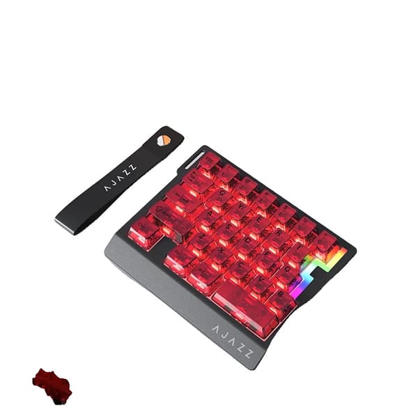Spel tangentbord, mekanisk switch, kompakt design,Röd Transparent