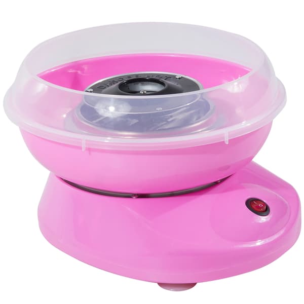 Candyflossmaskine, 450W Rustfrit Stål, Kompakt Design,Rosa