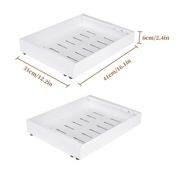 Skuffeorganisator, Udvidelig Design, Multifunktionel Opbevaring,hvid 2PCS