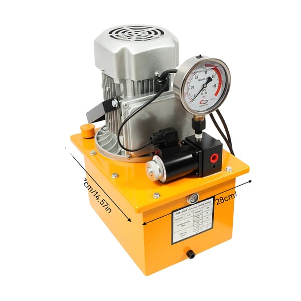 Elektrisk hydraulisk pump, 750W motor, 70 MPa tryck,GUL