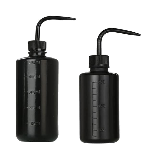 Tattoo Vaskeflaske, Squeeze Design, Letvægts & Bærbar,250ML 500ML-Sort