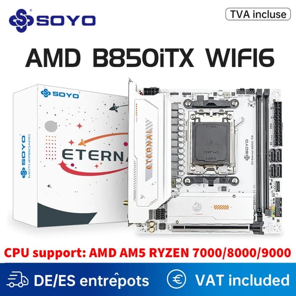 Bundkort, AMD Ryzen 7000 Support, DDR5 Hukommelse,Moderkort