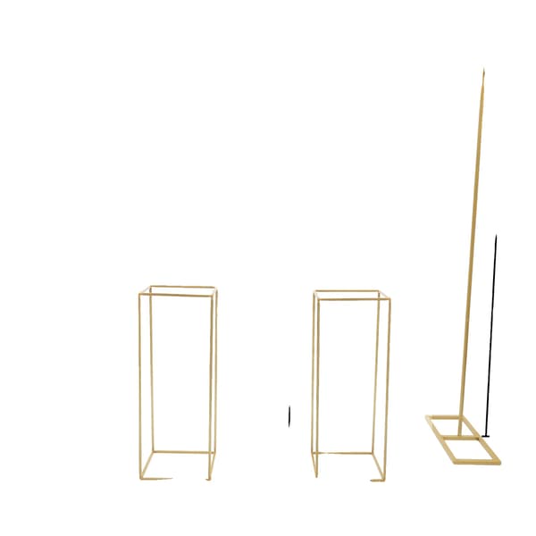 Bröllopsbåge, Multifunktionell Utställningsställning, Stabil Stöd,Guld, M