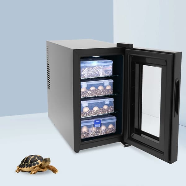 Reptilägginkubator, Temperaturkontroll, Hållbar Design,svart