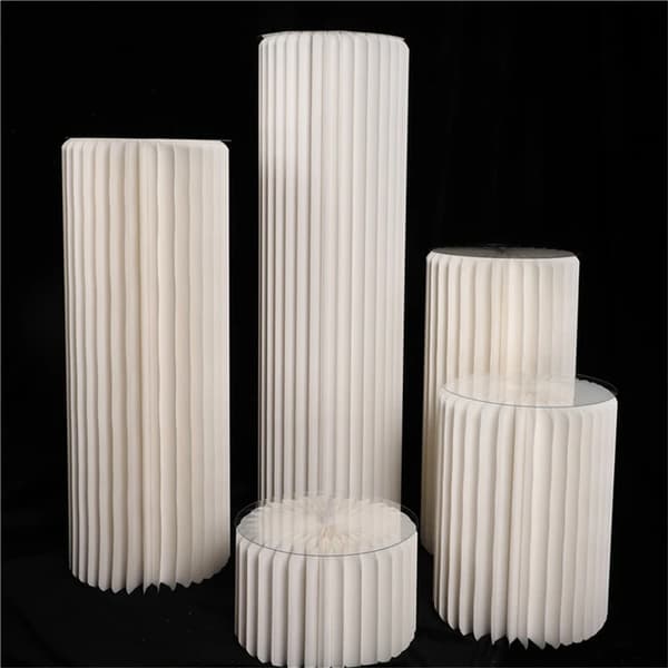 Bröllopstårta Ställ, Cirkulär Design, Pappersmaterial, H20 40 60 80 100