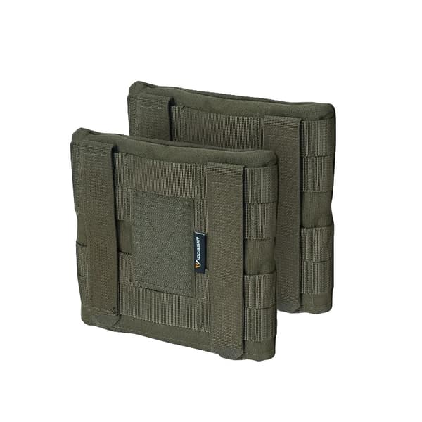 Sidplatta Ficka, Molle Fäste, Stötsäker Design,Ranger Grön
