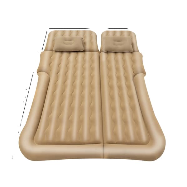 Ilmapatja, kannettava ilmapumppu, universaali ajoneuvon sovitus,Beige