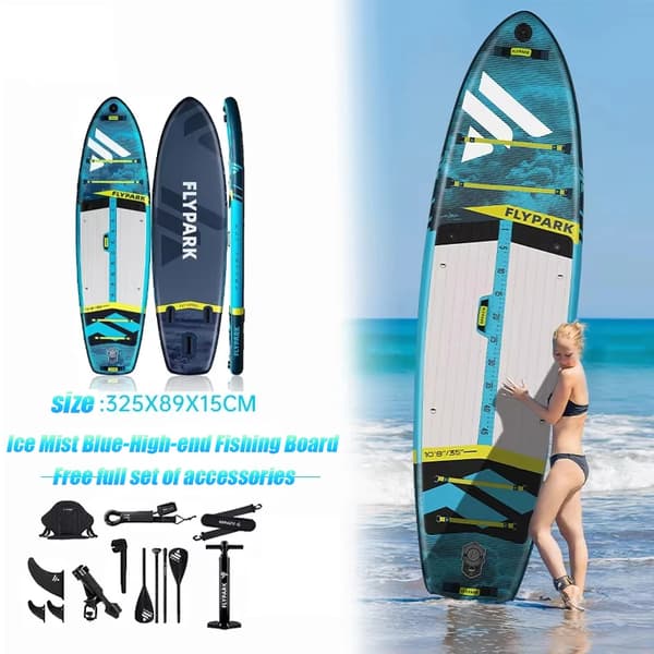 Oppustelig Paddle Board, Ekstra Bred Design, Komplet Tilbehørssæt,5020905