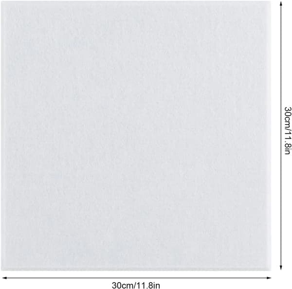 Akustiske paneler, selvklæbende, lydabsorption,HVID