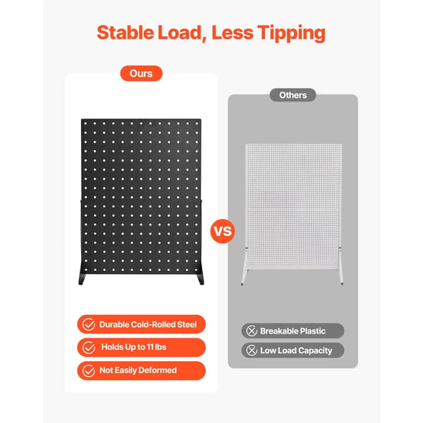 Pegboard Utställningsställ, Hållbarhet, Lätt Montering,4st