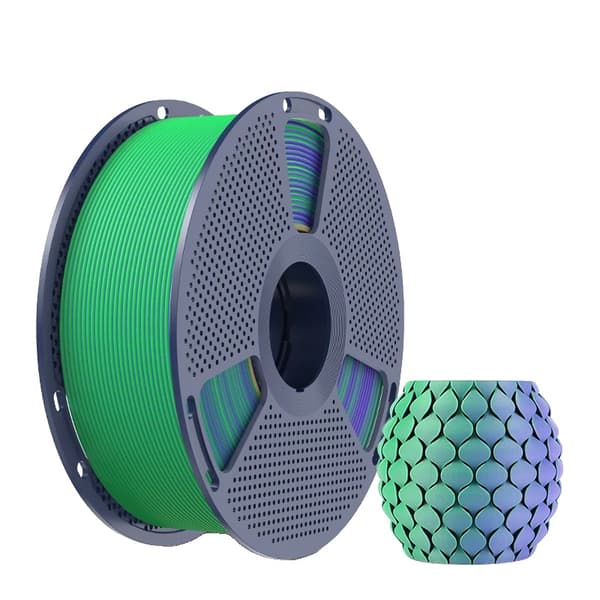 PLA Filament, Matt Finish, Hög Precision 1.75mm,Grön Lila