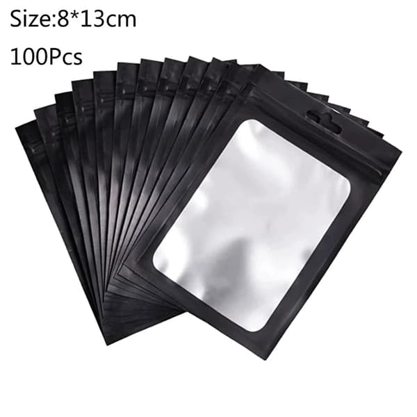 Genlukkelige Zip Lock Poser, Klar Design, Holdbart Plastmateriale,4