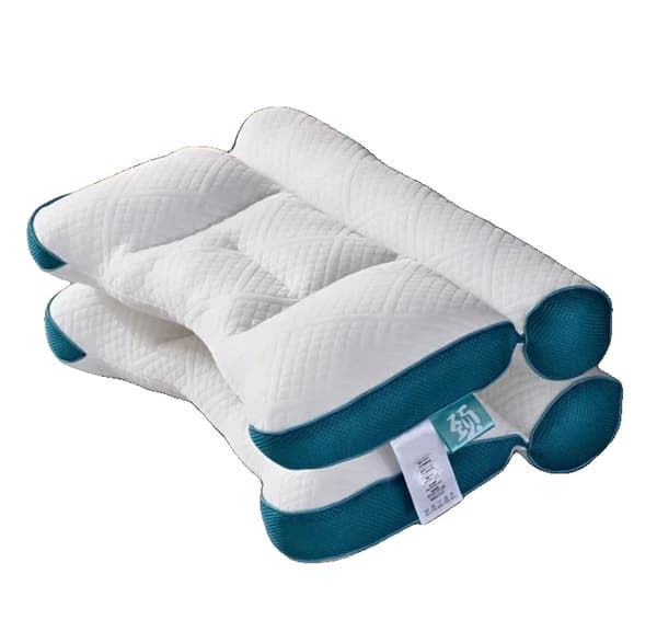 Cervikal Nackkudde, Ergonomiskt Stöd, Andningsbart Tyg,Grön 2 st, 40*60-a