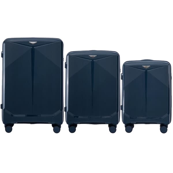 Kuffertsæt, Holdbart Materiale, Elegant Design,Blå