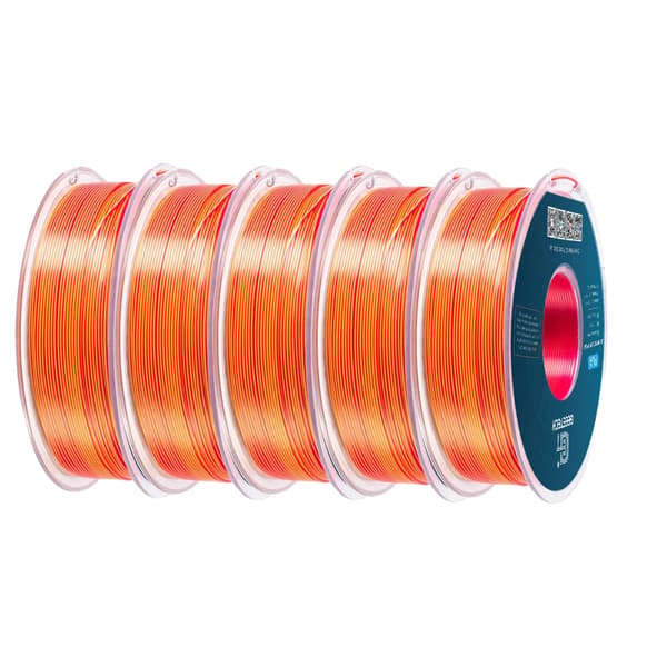 3D-printer filament, PLA-material, miljøvenligt,Guld Rød