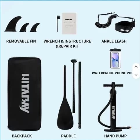 Stand Up Paddle Board, Holdbart Materiale, Anti-Skrid Design,5021490