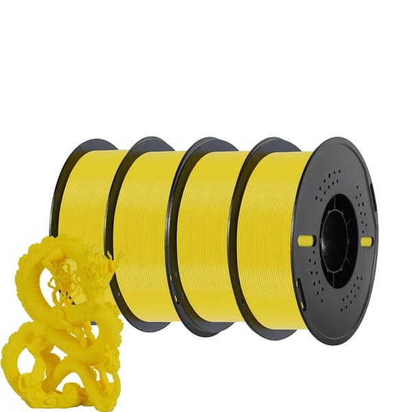 PLA Material, Fast Form, Mångsidig Kompatibilitet,4KG PLA Gul