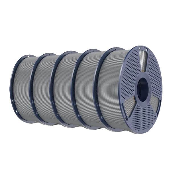 3D Filament, ABS Material, Kompatibel med FDM-printere,Grå 5KG