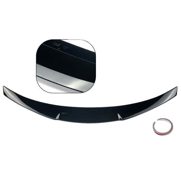Bagspoiler, ABS-plast, aerodynamisk design,Glansende Sort