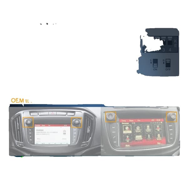 CarPlay och Android Auto Dekoder, Mediaplayback, Enkel Installation,Touchscreen 2013-17