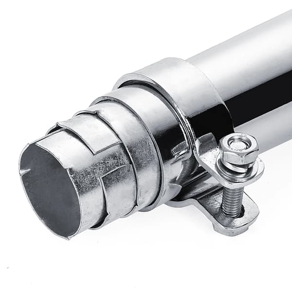 Avgassystem, kromkonstruktion, inkluderar installationsaccessoarer,Dämpare