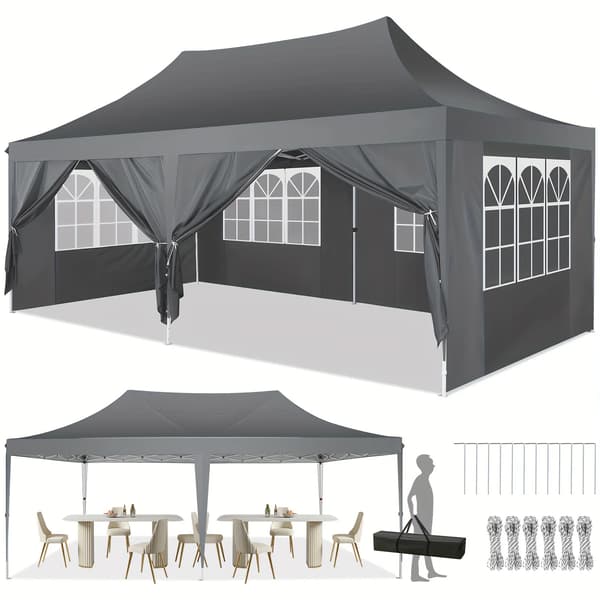 Paviljong, Vattentät, UV-skydd,Grå