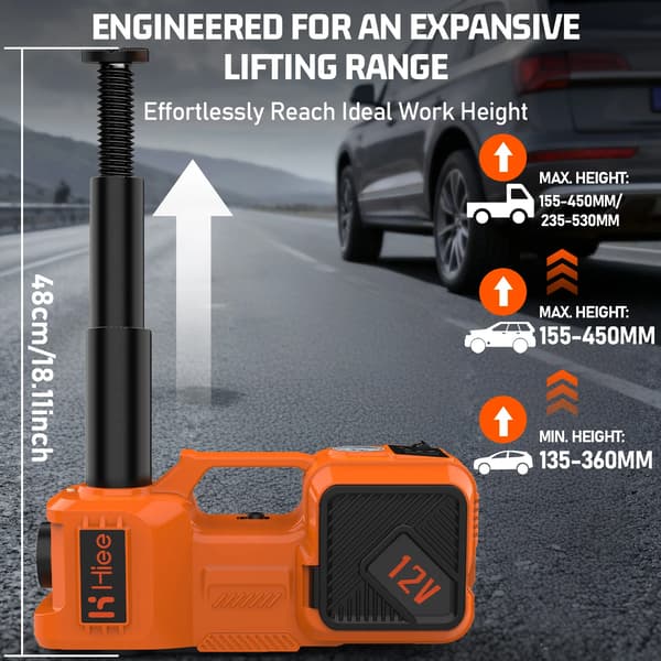 Elektrisk Jack, 5-Tons Løftekapacitet, Kompakt Design,5T 180W
