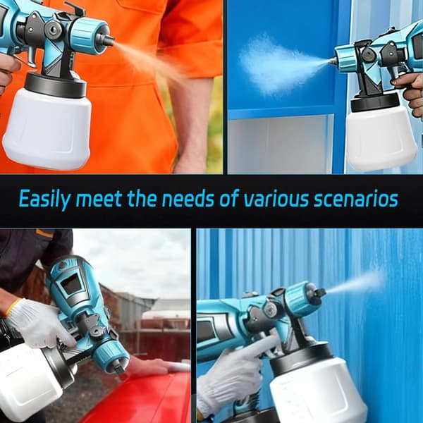 Elektrisk Sprutpistol, 3 Sprutlägen, Justerbar Flödeskontroll,1000ML