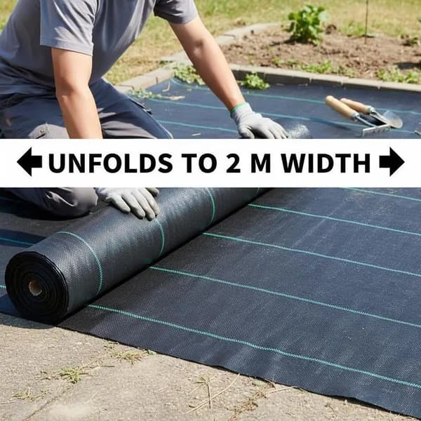 Landskabsstof, UV-stabiliseret, holdbar ukrudtskontrolmatte,Chokolade
