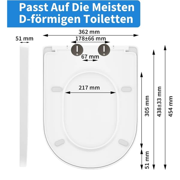 Toalettsitsöverdrag, Hållbar Polypropen, Universell Passform,Helt omslag