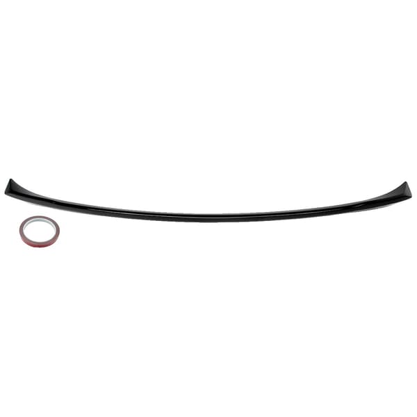 Bageste midterspoiler, aerodynamisk design, holdbar ABS-plastik,Glans Sort