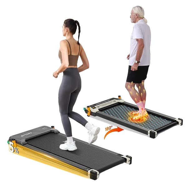Walking Pad Tredmill, 2-i-1 Design, Stille Motor,AKLUER 520A-A