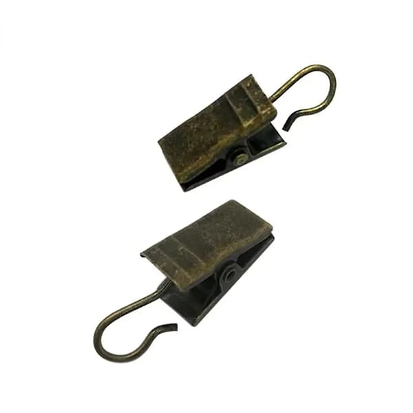 Gardinhænger Clips, Holdbart Jernmateriale, Traditionel Kinesisk Stil,Brun