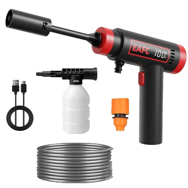 Högtryckssprutpistol, 160W motor, trådlös design, Röd