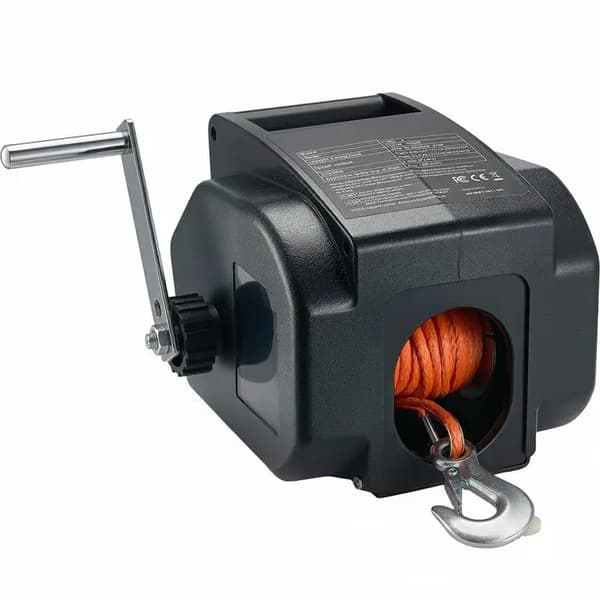 Elektrisk vinsch, tung konstruktion, reversibel drift,svart