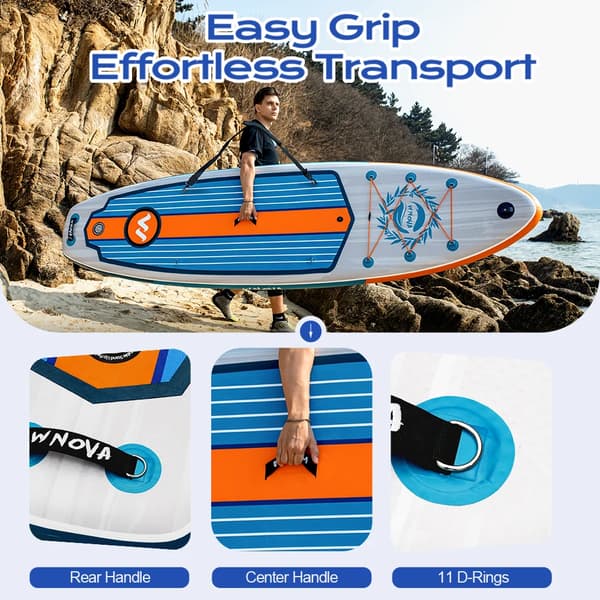 Stand Up Paddle Board, Ultra-let Design, Skridsikker Overflade,HIMMELBLÅ