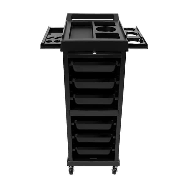 Salonvogn, 7-lags design, rullende mobilitet,sort