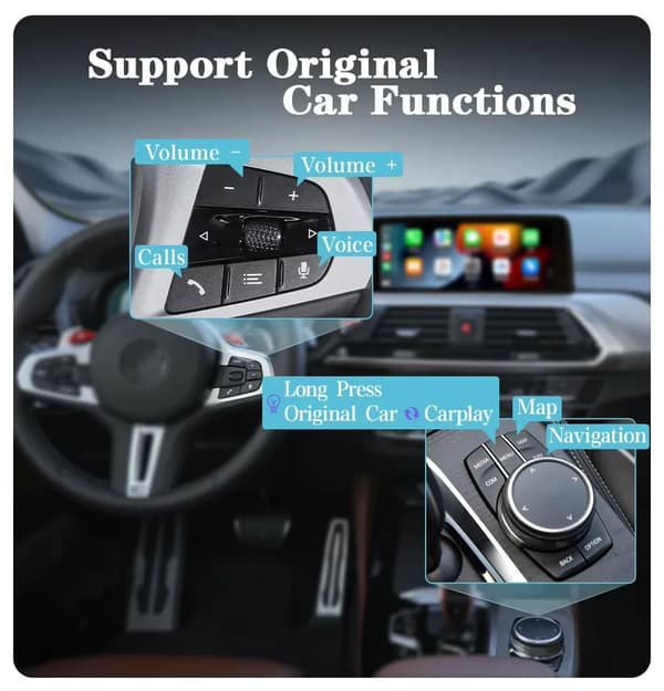 Decoderboks, Trådløs CarPlay, Android Auto Kompatibilitet,CCC System