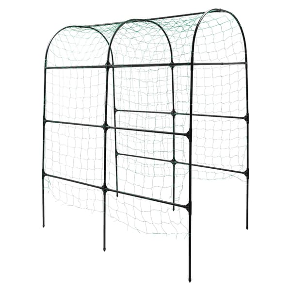 Trädgårdsbåge, Hållbart Stål, Fristående Design,svart